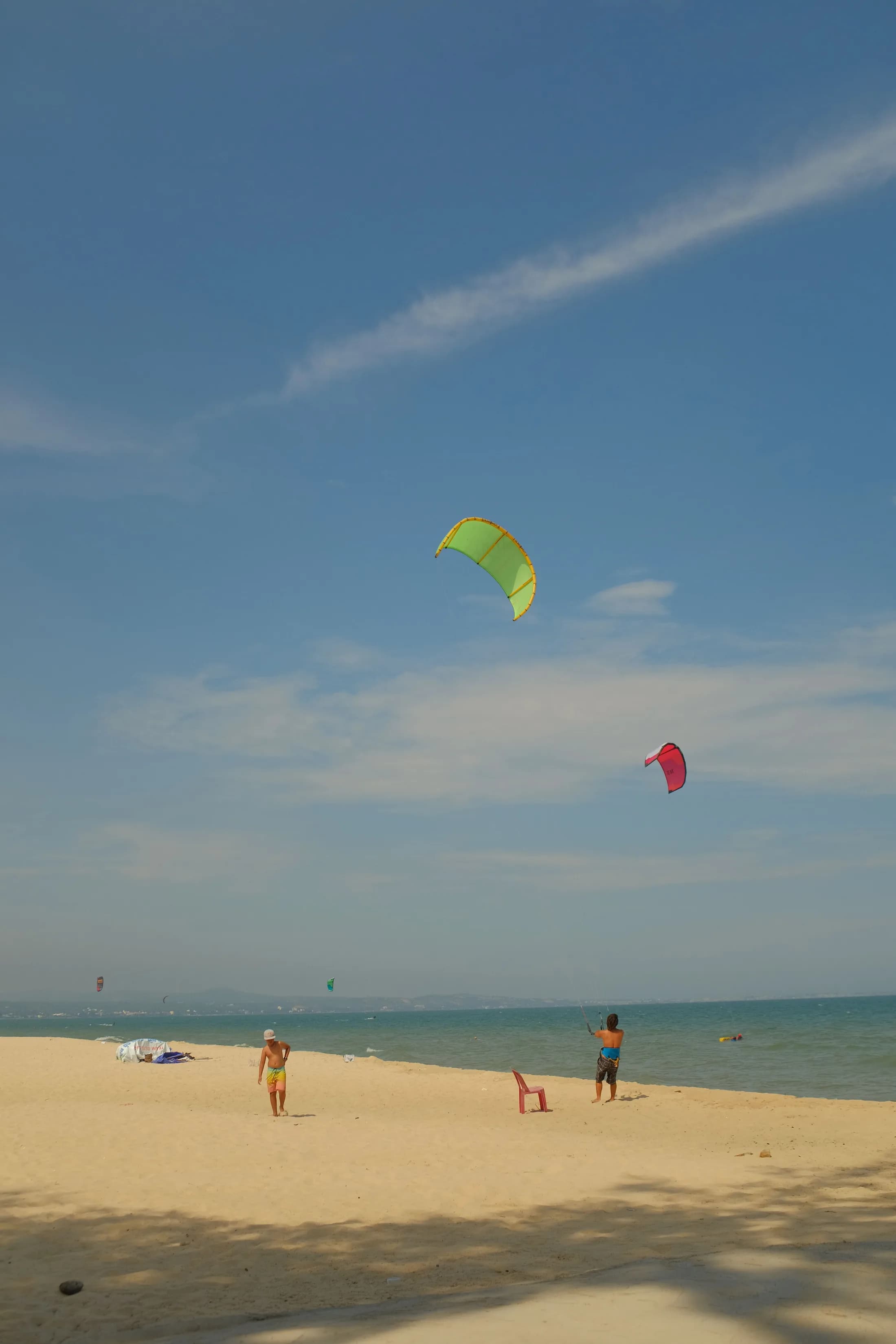 Pasikuda Beach in eastern Sri Lanka with shallow blue water