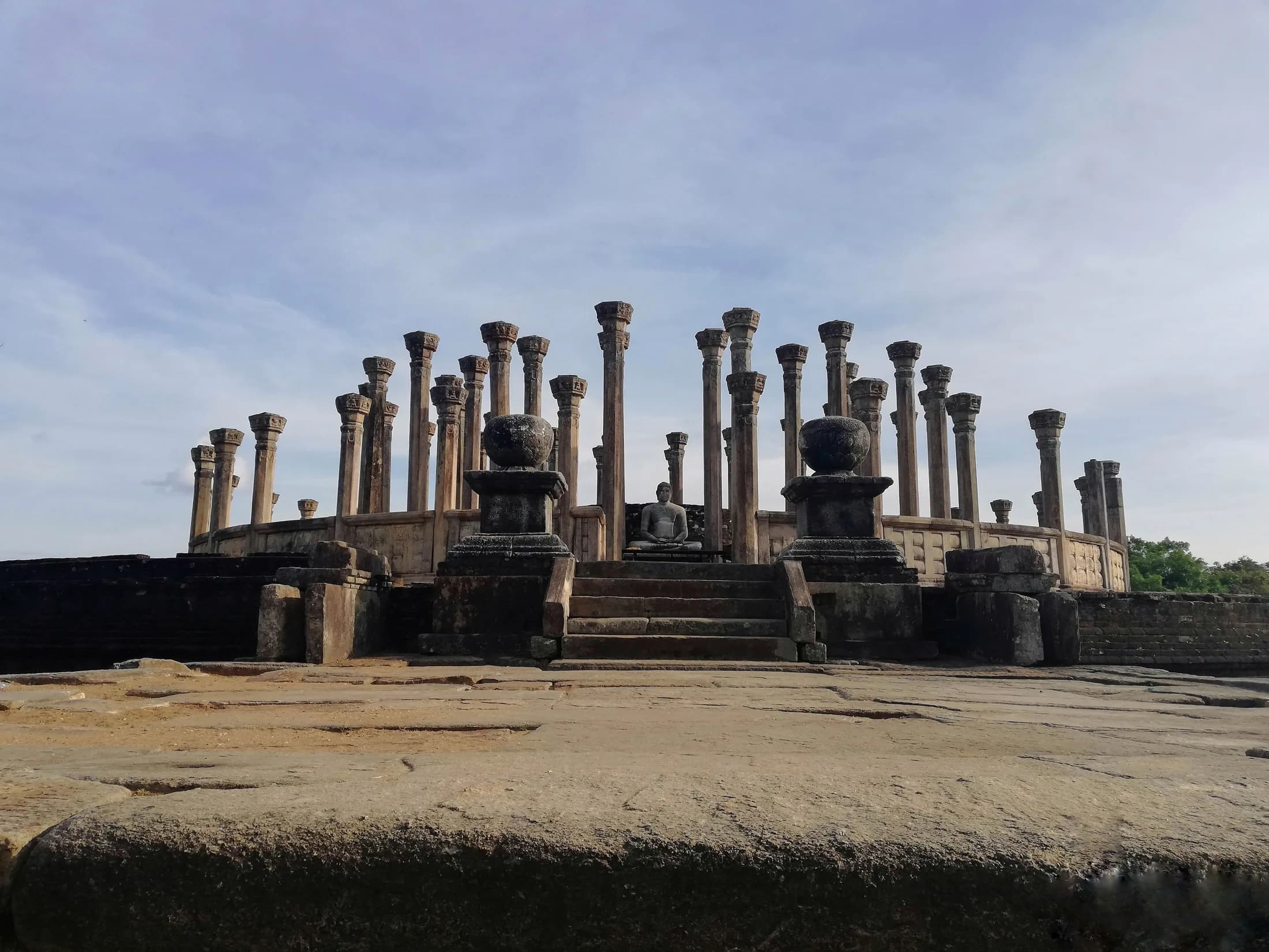 Polonnaruwa ancient city ruins in Sri Lanka